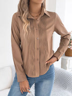 Pleated Front Long Sleeve Shirt (3)