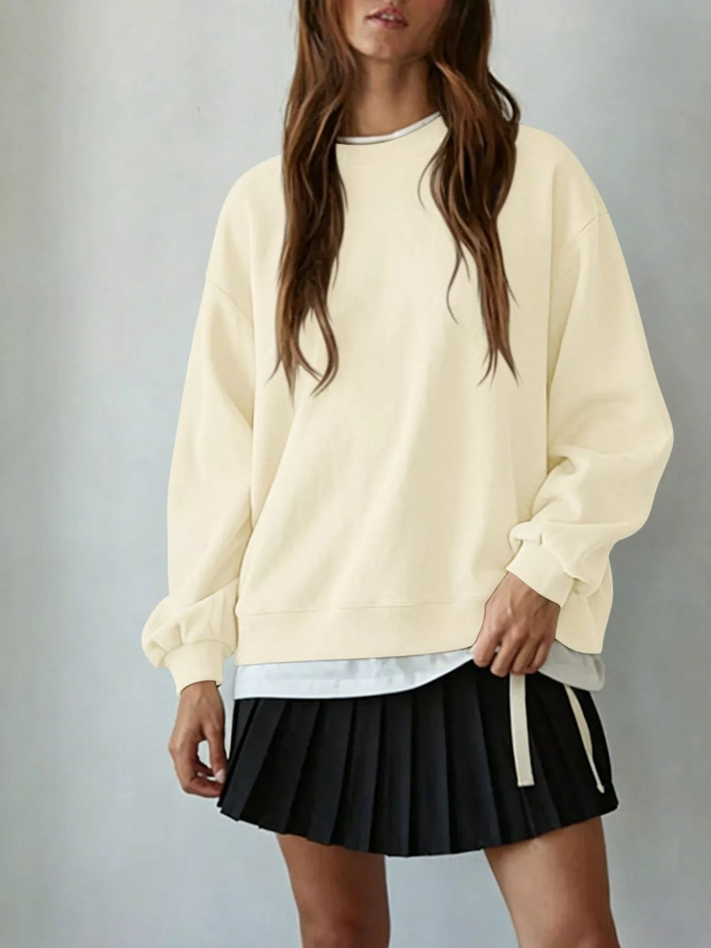Oversized Crew Neck Sweatshirt (13)