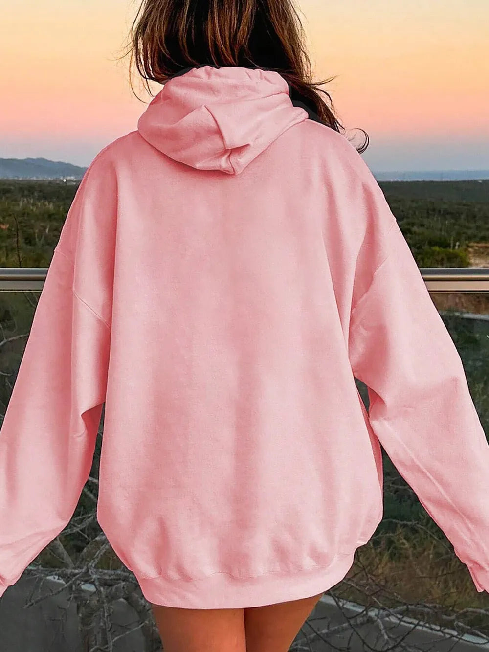 Drawstring Dropped Shoulder Hoodie (2)