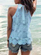 Lace Tied Mock Neck Tank (12)