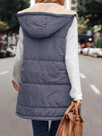 Full Size Hooded Sherpa-lined Puffer Vest Coat Plus (5)
