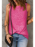 Printed Round Neck Tank Top