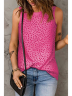 Printed Round Neck Tank Top