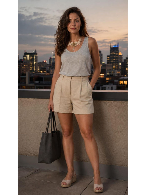Scoop Neck Wide Strap Tank