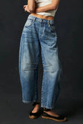 Wide-Leg Jeans with Pockets