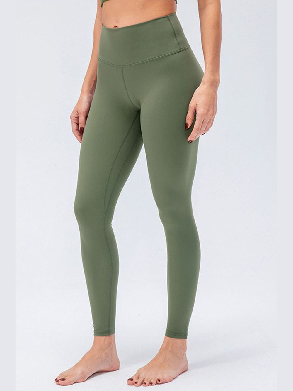 Wide Waistband Slim Fit Active Leggings